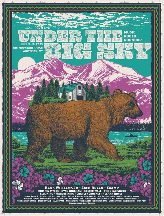 Under the Big Sky 2023 Event Poster - Festival Order